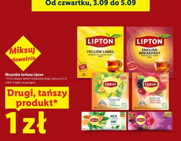 Wszystkie herbaty Lipton