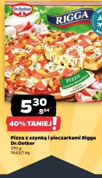 Pizza z szynką i pieczarkami Rigga Dr.Oetker
