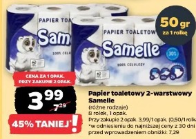 Papier toaletowy 2-warstwowy Samelle