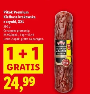 Pikok Premium Kiełbasa krakowska z szynki, XXL