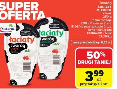 Twaróg ŁACIATY MLEKPOL kliniec