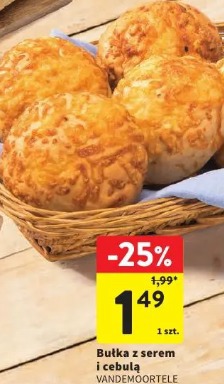 Bułka z serem i cebulą Vandemoortele