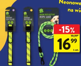 Smycz neonowa dla psa
