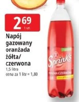 Napój gazowany oranżada żółta/czerwona Sprink