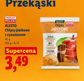 Alesto Chipsy jabłkowe z cynamonem