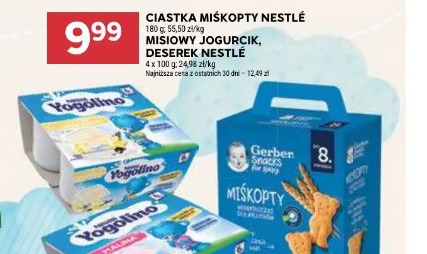 Ciastka Miśkopty Nestlé, Misiowy Jogurcik, Deserek Nestlé