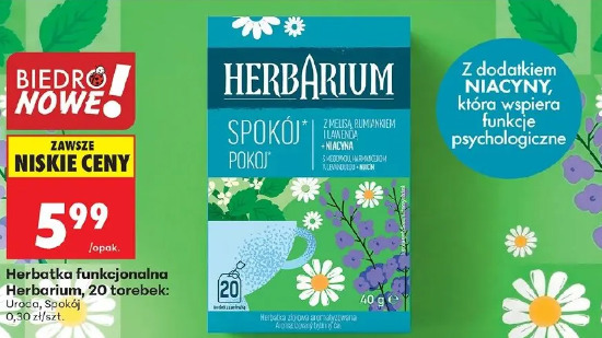 Herbatka funkcjonalna Herbarium Spokój