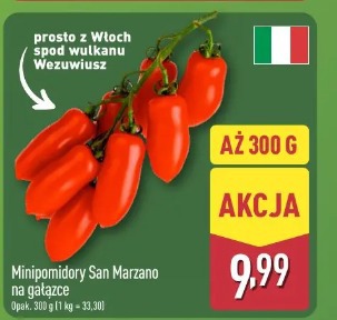Minipomidory San Marzano na gałązce