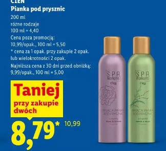 Spa Moments Cien Pianka pod prysznic