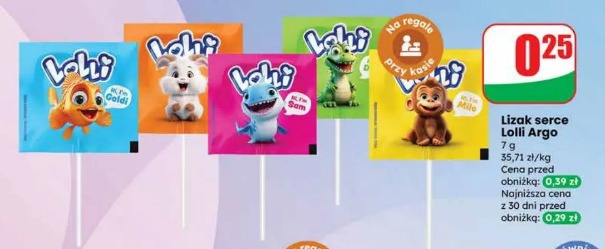 Lizak serce Lolli Argo