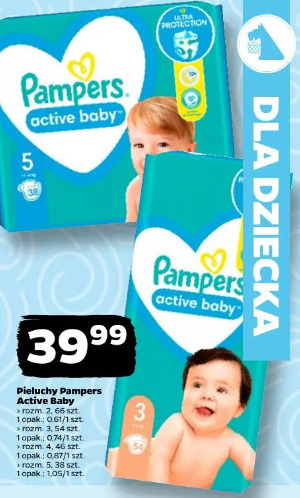 Pieluchy Pampers Active Baby