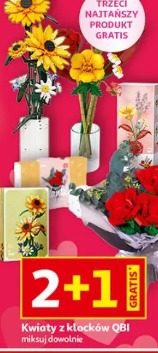 Kwiaty z klocków QBI