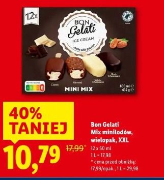 Bon Gelati Mix minilodów, wielopak, XXL