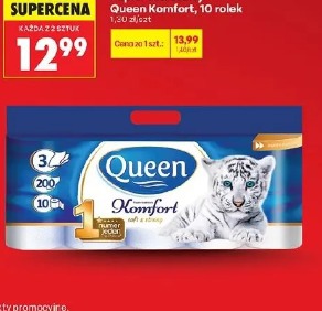 Papier toaletowy Queen Komfort, 10 rolek