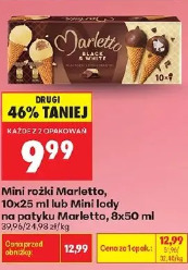 Mini rożki Marletto lub Mini lody na patyku Marletto