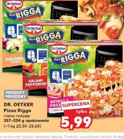 Dr. Oetker Pizza Rigga salami pepperoni / szynka i pieczarki