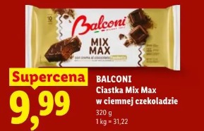 Balconi Ciastka Mix Max w ciemnej czekoladzie