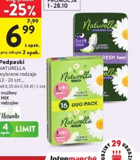 Podpaski Naturella