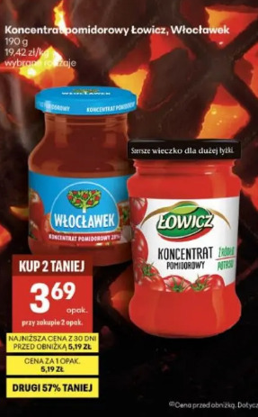 Koncentrat pomidorowy Łowicz, Włocławek