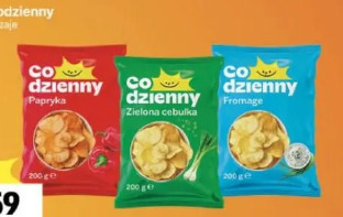 Chipsy Codzienny papryka, zielona cebulka, fromage