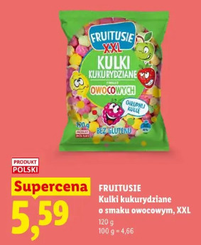 Frutusie Kulki kukurydziane o smaku owocowym XXL