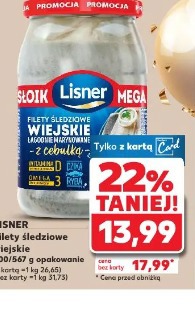 Lisner Filety śledziowe wiejskie łagodnie marynowane z cebulką