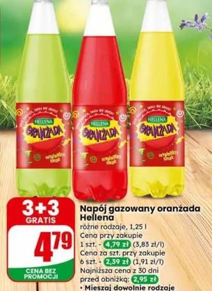 Napój gazowany oranżada Hellena