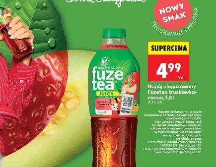 Napój niegazowany Fuzetea truskawka-melon