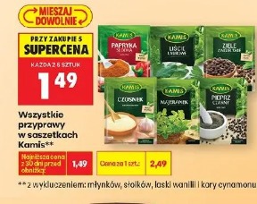 Wszystkie przyprawy w saszetkach Kamis