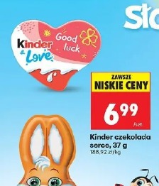 Kinder czekolada serce