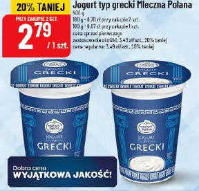 Jogurt typ grecki Mleczna Polana