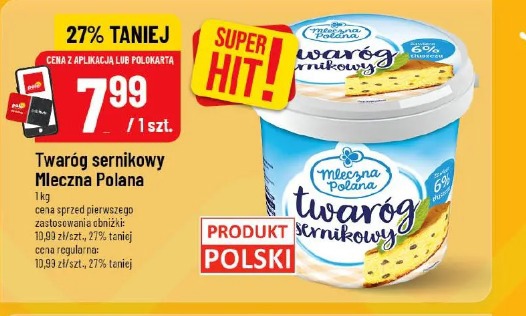 Twaróg sernikowy Mleczna Polana