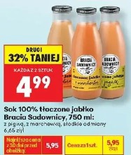 Sok 100% tłoczone jabłko Bracia Sadownicy