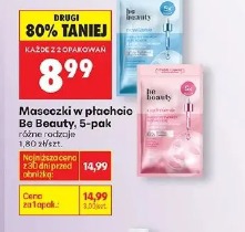Maseczki w płachcie Be Beauty, 5-pak