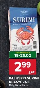 Paluszki surimi klasyczne Nickal Garso