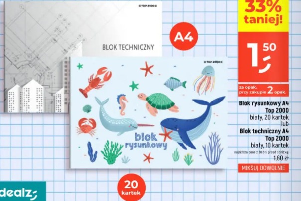 Blok techniczny A4 Top 2000