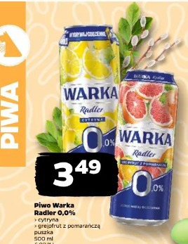 Piwo Warka Radler 0,0%
