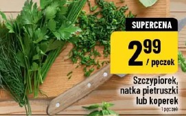 Szczypiorek, natka pietruszki lub koperek