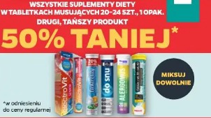 Wszystkie suplementy diety w tabletkach musujących 20-24 szt., 1 opak. drugi, tańszy produkt 50% taniej
