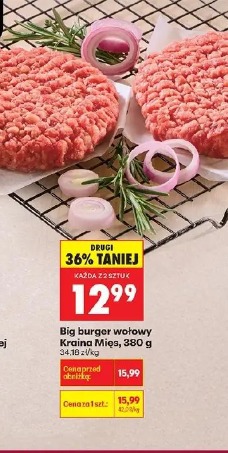 Big burger wołowy Kraina Mięs