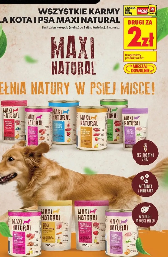 Wszystkie karmy dla kota i psa Maxi Natural