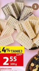 Wafle podkarpackie z masą krówkową, czekoladową, malinową, karmelową, śmietankową, cytrynową lub z galaretką