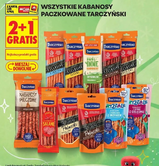 Wszystkie kabanosy paczkowane Tarczyński