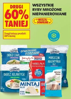 Wszystkie ryby mrożone niepanierowane