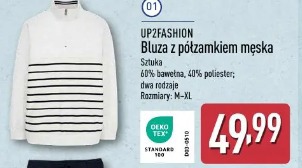 Up2fashion Bluza z półzamkiem męska