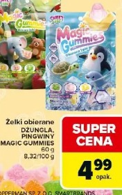 Żelki obierane DZUNGLA, PINGWINY MAGIC GUMMIES