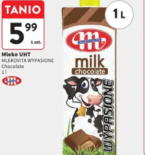 Mleko UHT MLEKOVITA WYPASIONE chocolate
