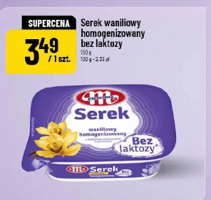Serek waniliowy homogenizowany bez laktozy