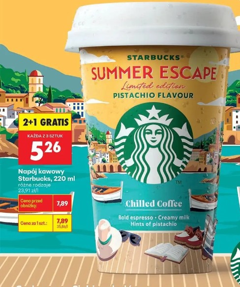 Napój kawowy Starbucks Summer Escape pistachio flavour