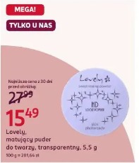 Lovely, matujący puder do twarzy transparentny